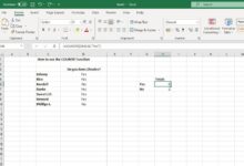 Comment utiliser la fonction COUNTIF dans Excel