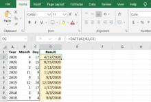 Comment utiliser la fonction DATE d'Excel