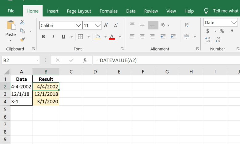 Comment utiliser la fonction DATEVALUE d'Excel