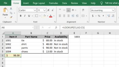 Comment utiliser la fonction LOOKUP dans Excel
