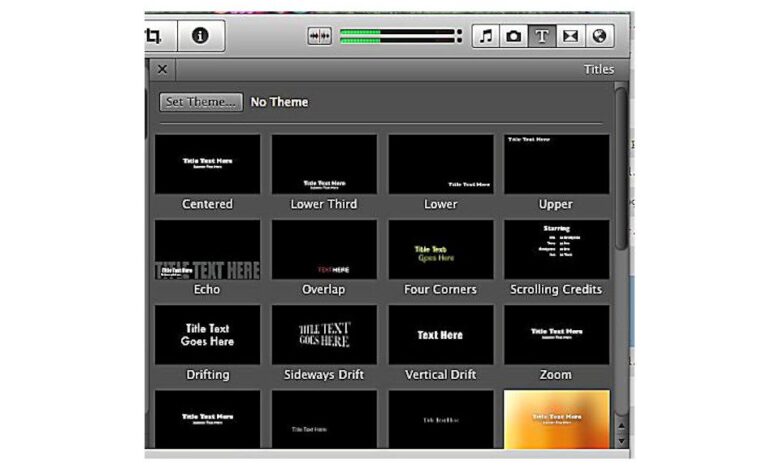 Apprendre à utiliser les titres de iMovie