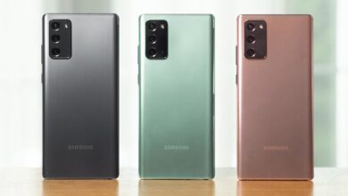Samsung Galaxy Note20 Couleurs