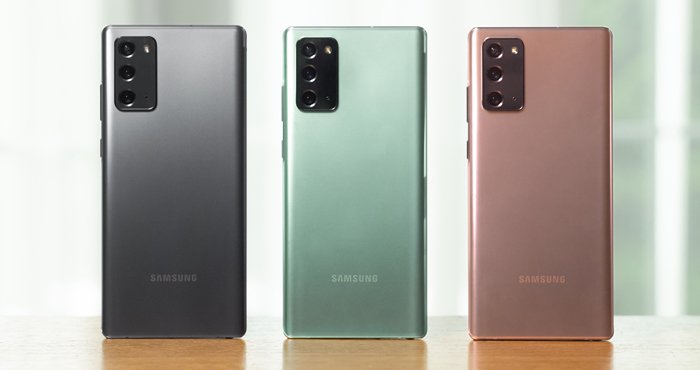Samsung Galaxy Note20 Couleurs