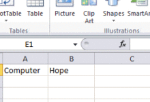 Flèche de la colonne Excel pour ajuster la largeur