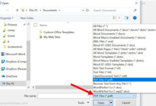 Microsoft Word - Changer le type de fichier pour l'ouvrir