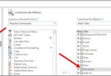Activer l'onglet Développeur dans Microsoft Excel
