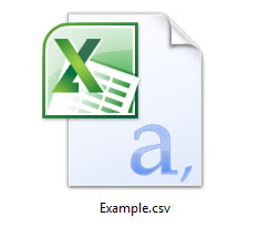 Exemple de fichier CSV