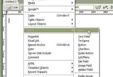 Comment créer un menu déroulant dans Dreamweaver