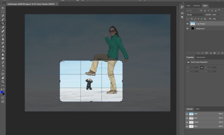 Comment cultiver dans Photoshop