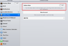 Comment éteindre la 4G sur un iPad