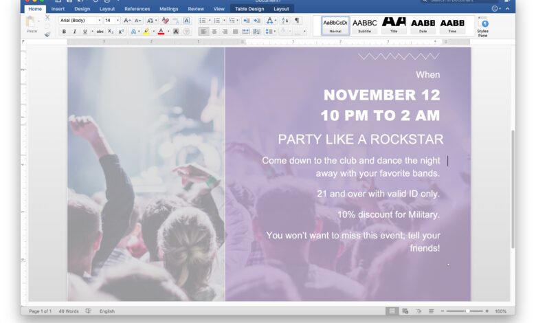 Comment faire un flyer avec Microsoft Word