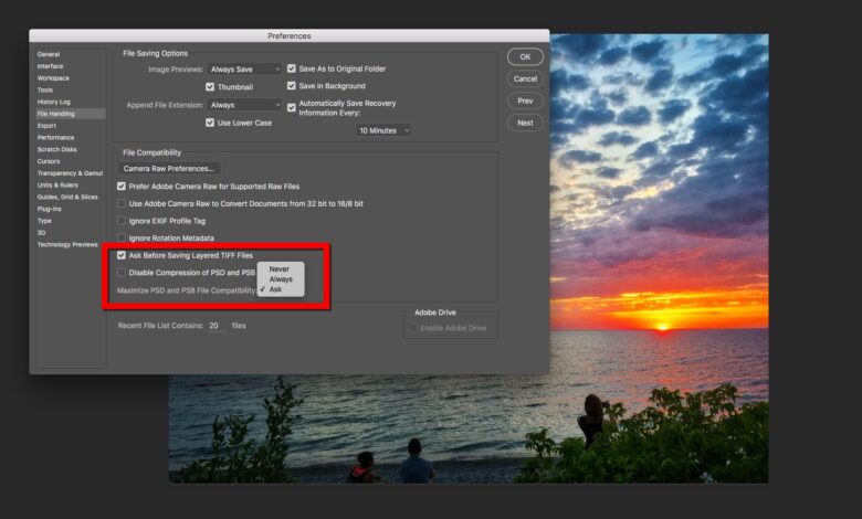Comment sauvegarder les fichiers PSD pour les anciennes versions de Photoshop