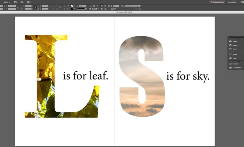 Comment utiliser le texte comme masque d'image dans Adobe InDesign