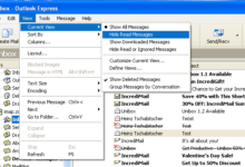 Comment voir le courrier non lu uniquement dans Outlook Express