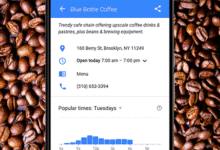 Blue Bottle Coffee Popular Times (GIF)