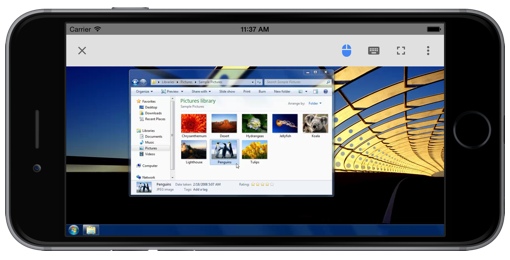 Application Google Chrome Remote Desktop pour iOS