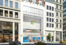 Magasin Microsoft à New York (façade)