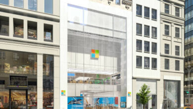 Magasin Microsoft à New York (façade)
