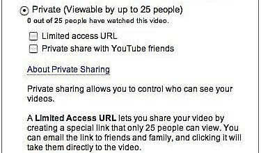Paramètres de confidentialité de YouTube