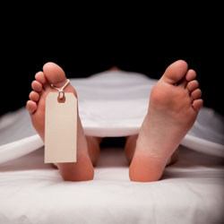 cadavre à la morgue
