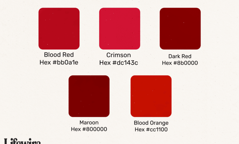 Quelle est la couleur du rouge sang et quel est son symbolisme ?