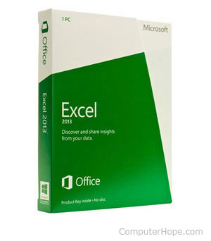 Boîte à logiciels Microsoft Excel