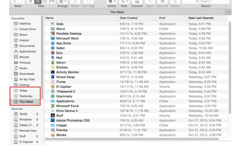 Restaurer les recherches intelligentes dans la barre latérale du Finder d'OS X