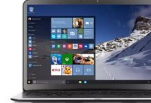 Windows 10 sur un ordinateur portable avec Live Tiles