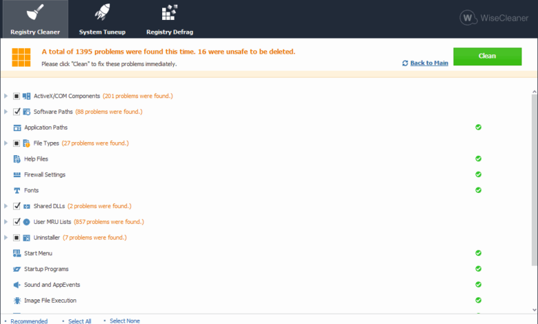 Wise Registry Cleaner v10.3.1 Review (Un nettoyeur de registre gratuit)