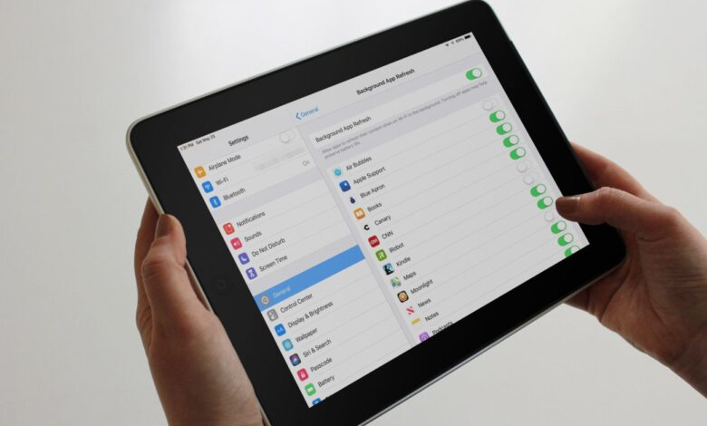 Activer ou désactiver le rafraîchissement de l'application de fond sur l'iPad