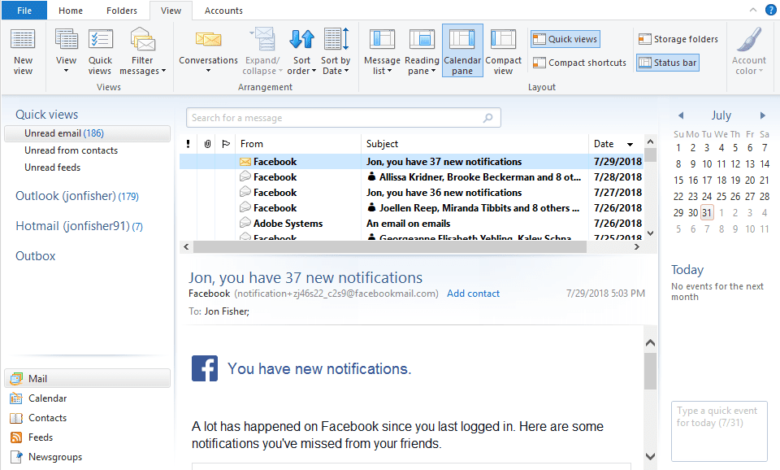 Comment recevoir Outlook Mail ou Hotmail dans Windows Live Mail