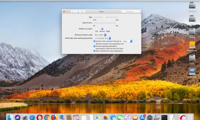 Personnalisez le dock de votre Mac avec le volet des préférences