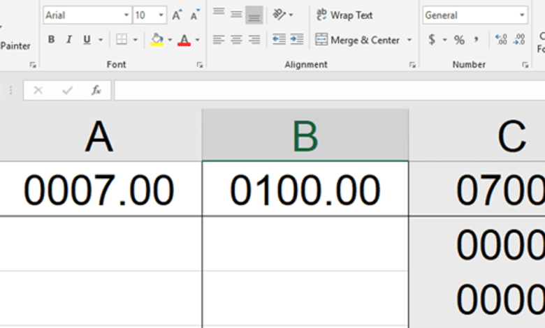 Comment forcer Microsoft Excel à afficher les zéros non significatifs