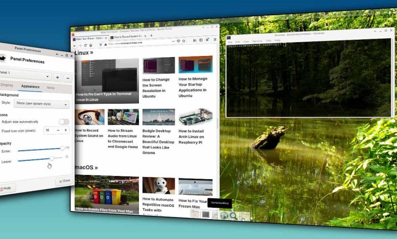 Comment rendre les panneaux et le terminal XFCE transparents