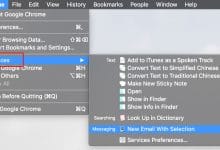 Comment ajouter des options au menu des services de macOS