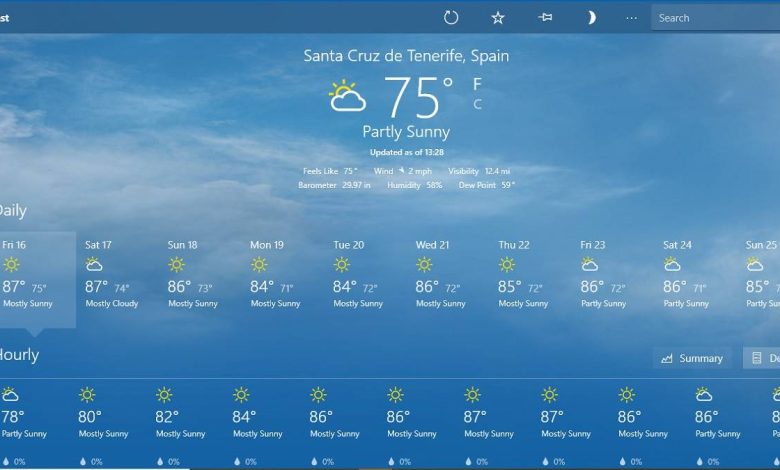 Comment vérifier la météo sur votre bureau Windows 10