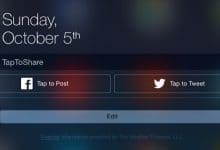 Comment ajouter un widget de partage Facebook/Twitter au centre de notification d'iOS 8