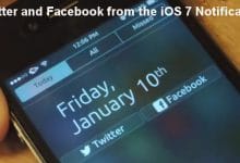 Publier un Tweet ou un statut Facebook depuis le centre de notifications dans iOS 7