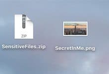 Comment masquer une archive ZIP dans un fichier image sur un Mac