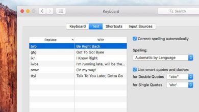 Utiliser des raccourcis texte sur Mac