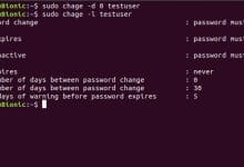 Comment forcer l'utilisateur à changer de mot de passe sous Linux