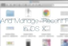 Comment effacer et gérer les "lieux récents" dans OS X