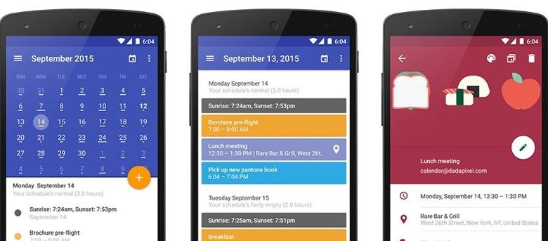 Cinq alternatives au calendrier Sunrise pour Android
