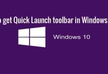 Comment obtenir la barre de lancement rapide XP dans Windows 10