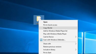 Comment copier la liste des fichiers d'un dossier sous Windows