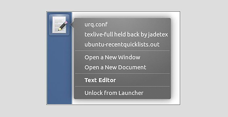 Comment ajouter des listes rapides de fichiers récents dans Ubuntu Unity Launcher