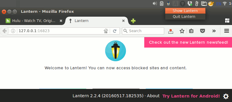 Accédez à des sites Web géo-restreints sur Ubuntu à l'aide de Lantern