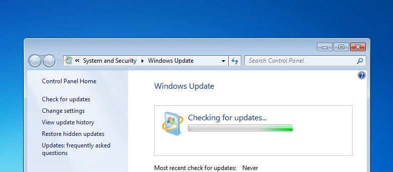 Mise à jour pratique et installation sous Windows 7