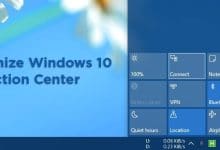 Comment personnaliser le centre d'action de Windows 10