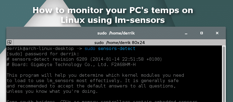 Surveillez la température de votre PC sous Linux à l'aide de capteurs lm
